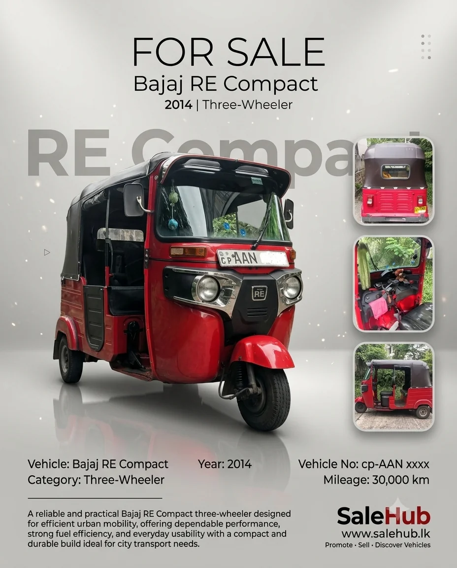 2014 Bajaj Three-Wheeler RE Compact - photo 1