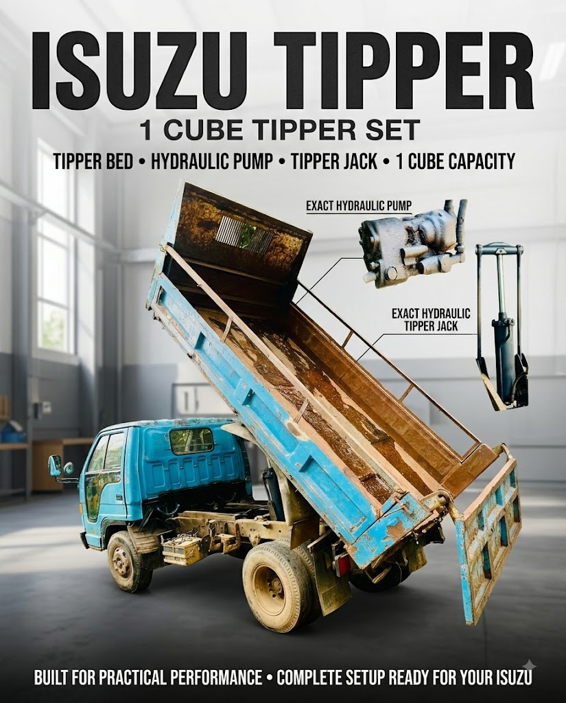Isuzu Tipper Set 1 Cube - Tipper Bed (Bukki), Hydraulic Pump & Tipper Jack - photo 1