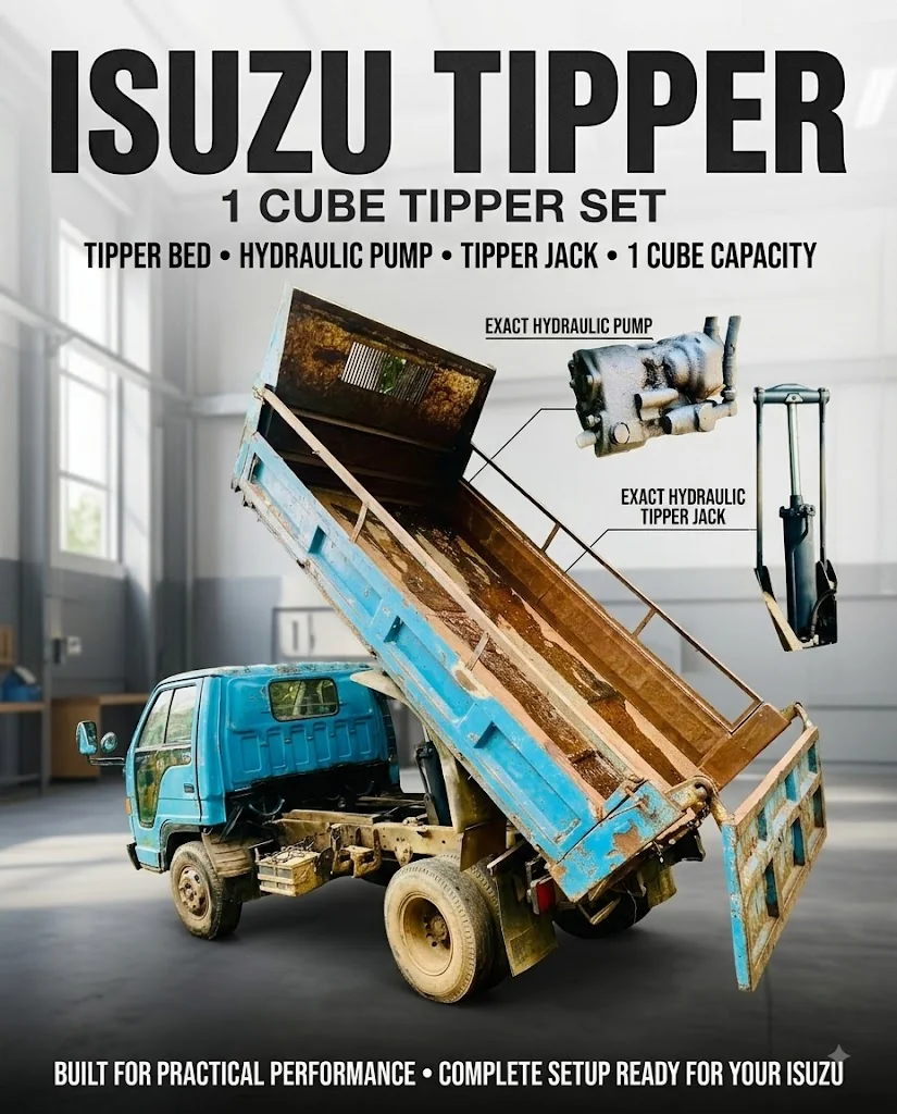 Isuzu Tipper Set 1 Cube - Tipper Bed (Bukki), Hydraulic Pump & Tipper Jack - photo 1